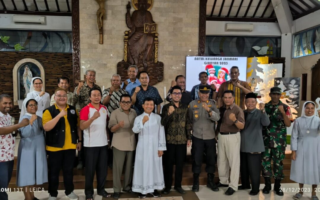 Acara Natal bersama di Gereja Sanmari